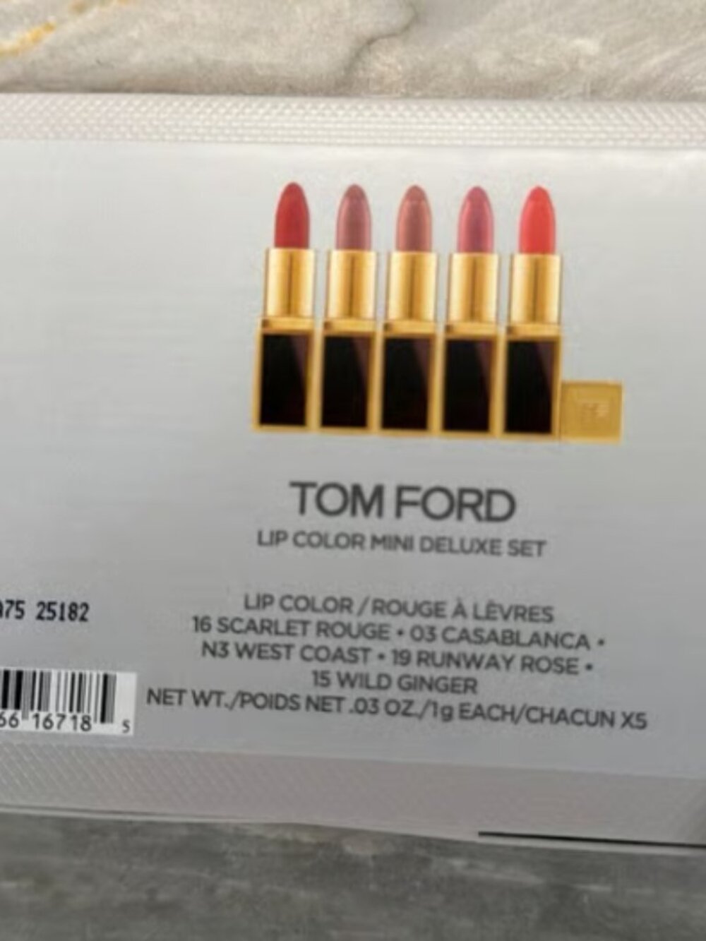 Tom For Lip Color Mini Deluxe Set NWT